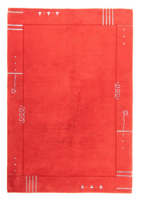 Nepal Teppich 228 x 162 cm - rot