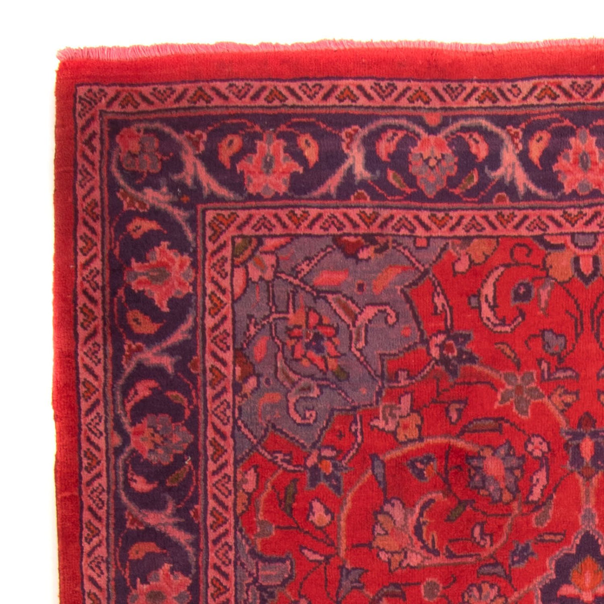 Orientteppich 208 x 135 cm - dunkelrot