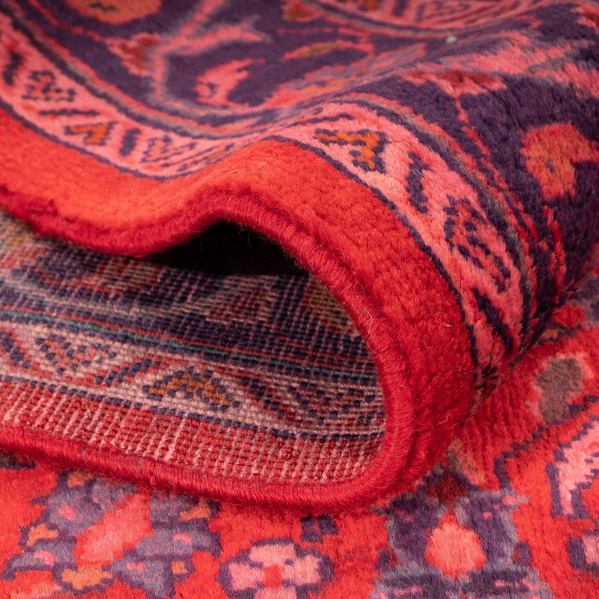 Orientteppich 208 x 135 cm - dunkelrot