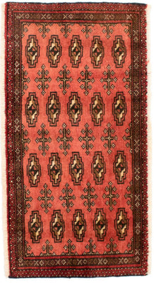Turkaman Teppich 130 x 60 cm - rost