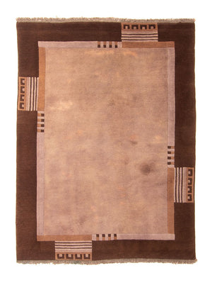 Nepal Teppich 193 x 142 cm - hellbraun
