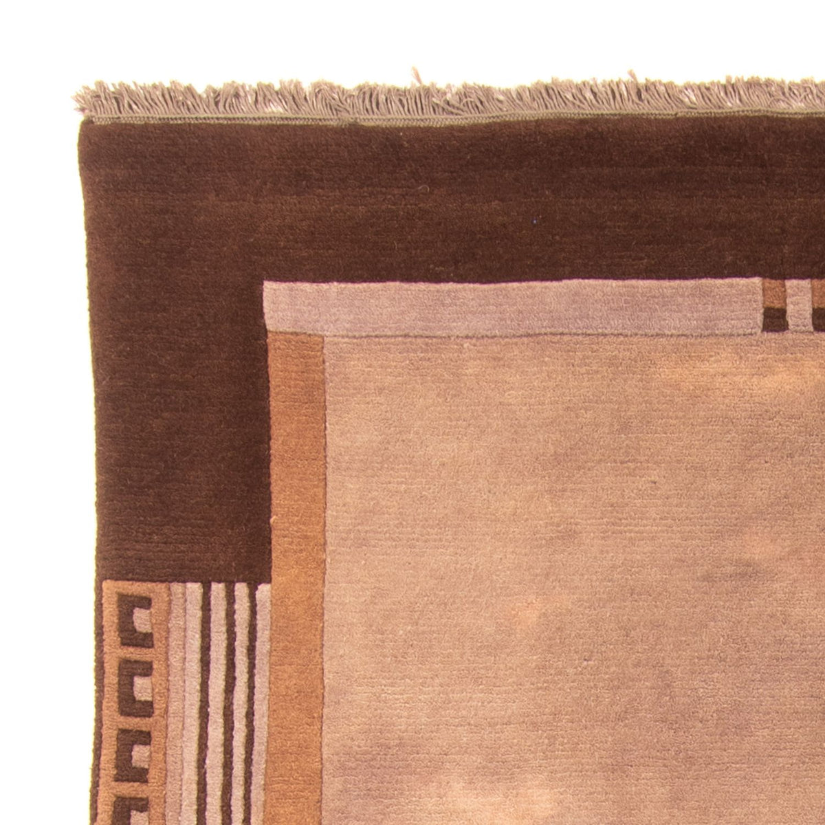 Nepal Teppich 193 x 142 cm - hellbraun