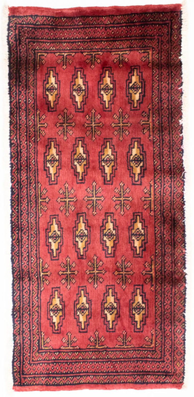 Turkaman Teppich 130 x 60 cm - rot