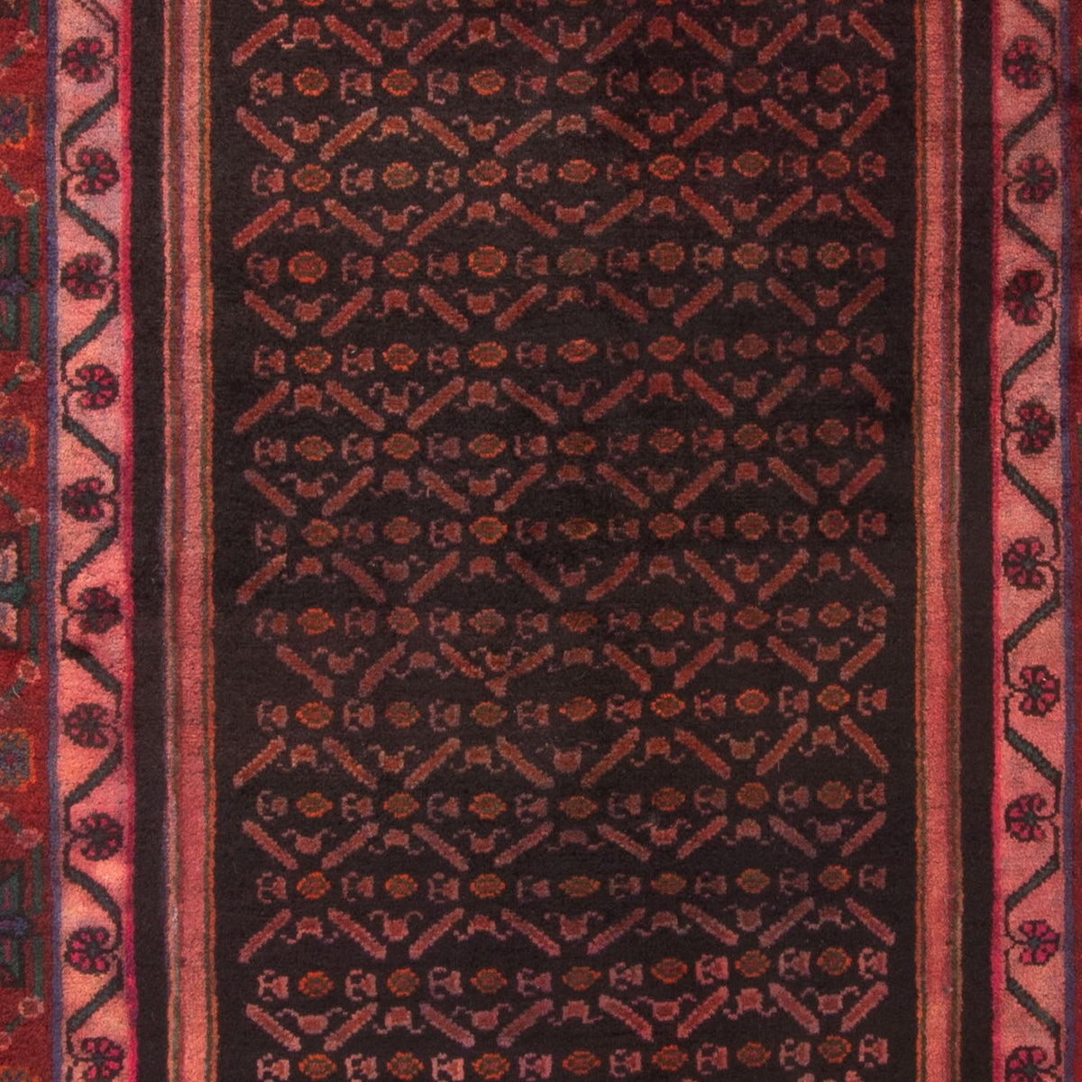 Orientteppich 300 x 155 cm - dunkelrot