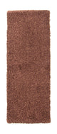 Hochflor Teppich 204 x 70 cm - braun
