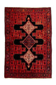 Perserteppich - Classic 181 x 124 cm - dunkelrot