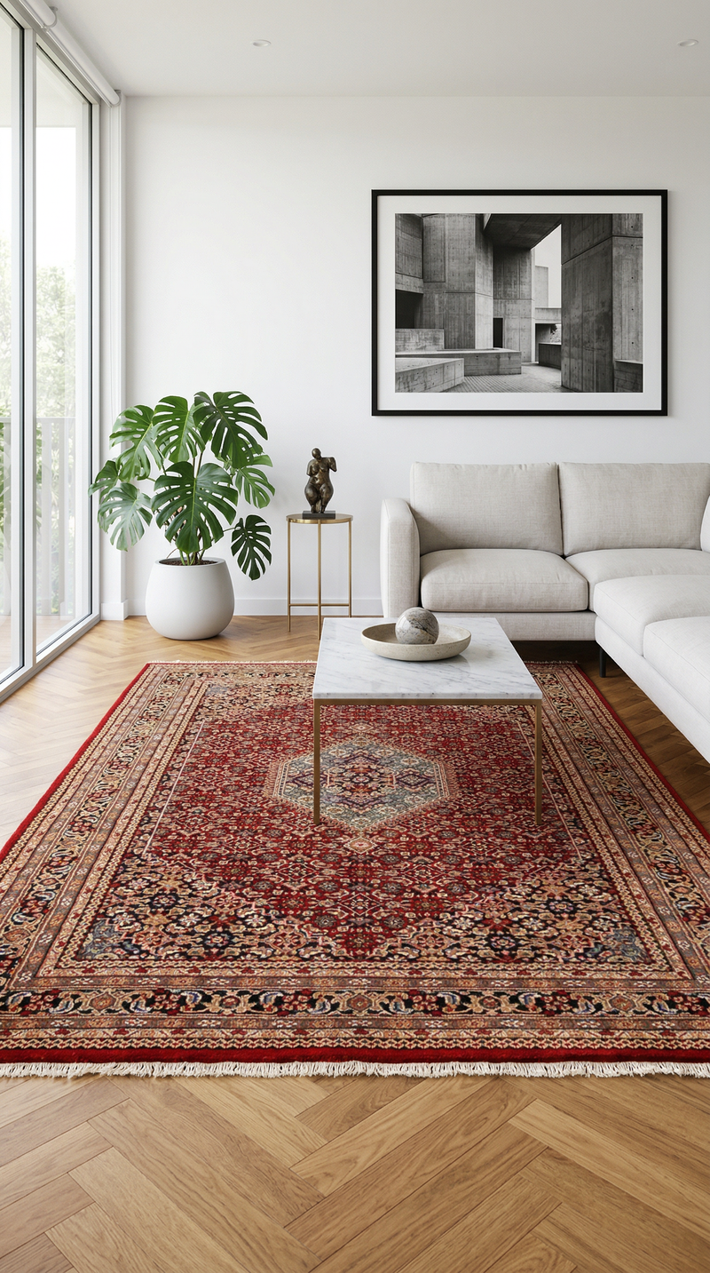 Indo Bidjar Teppich 305x199cm - Orientteppich