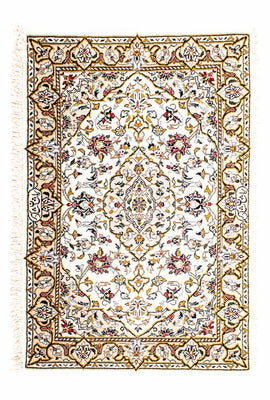 Perserteppich - Keshan 100 x 69 cm - beige