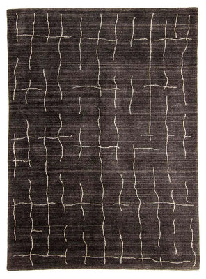 Gabbeh Teppich - Loribaft Indus 200 x 142 cm - dunkelbraun