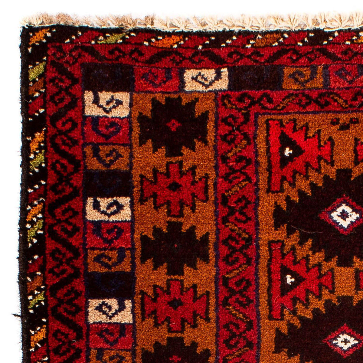 Belutsch Teppich 80 x 125 cm - dunkelrot