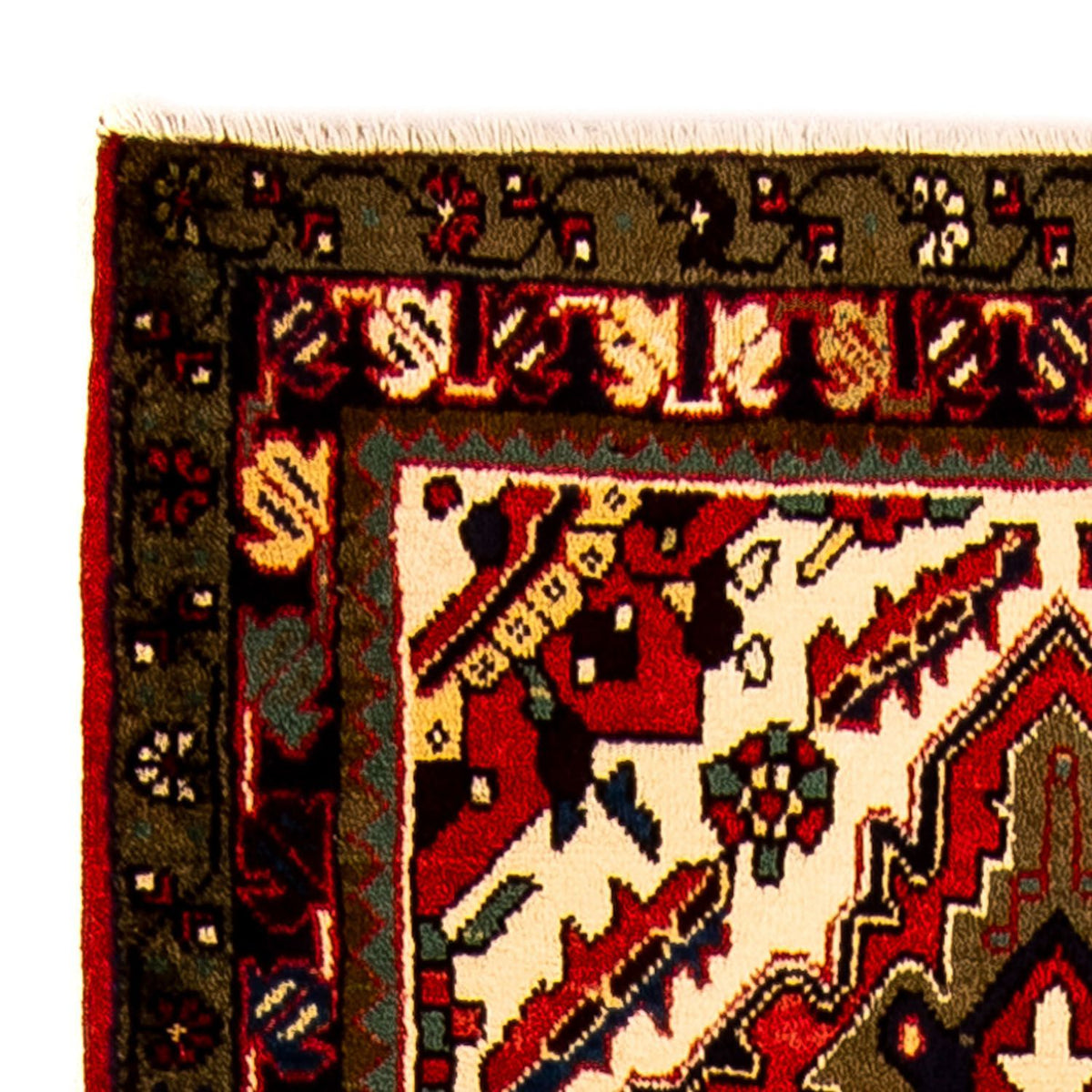 Perserteppich - Nomadic 213 x 86 cm - dunkelrot