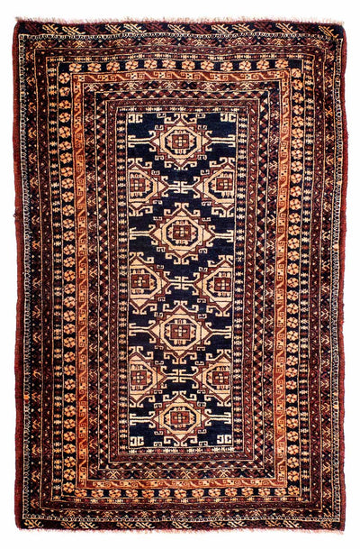 Afghan Teppich 94x140cm - Orientteppich