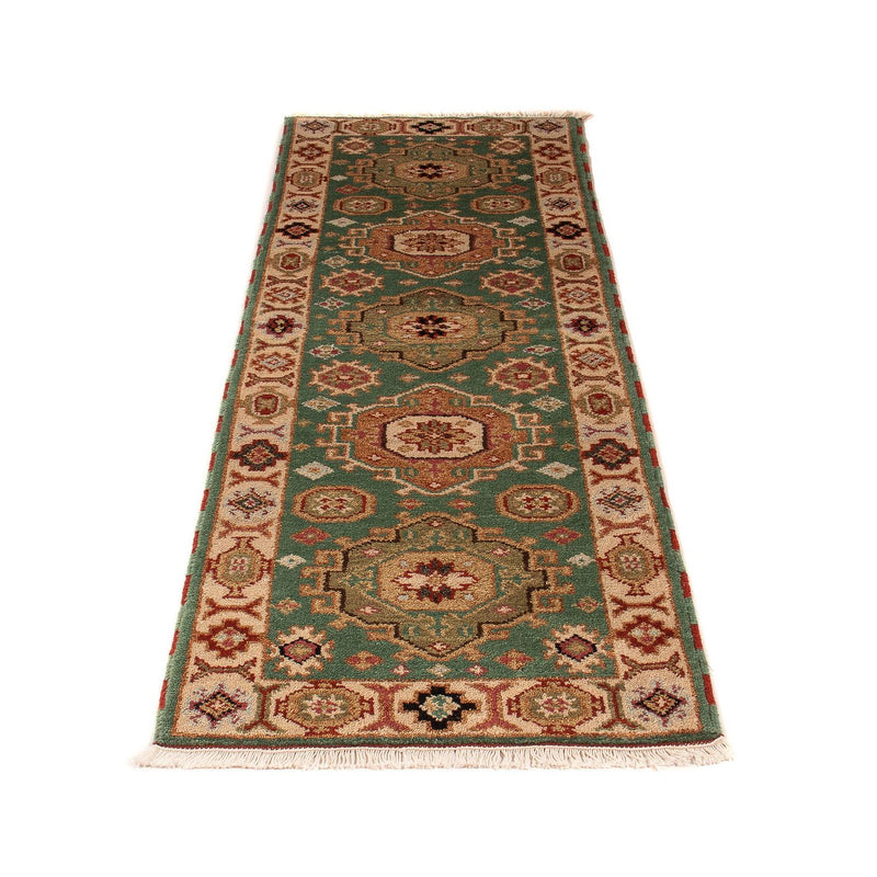 Ziegler Teppich - Kazak 205 x 62 cm - grün
