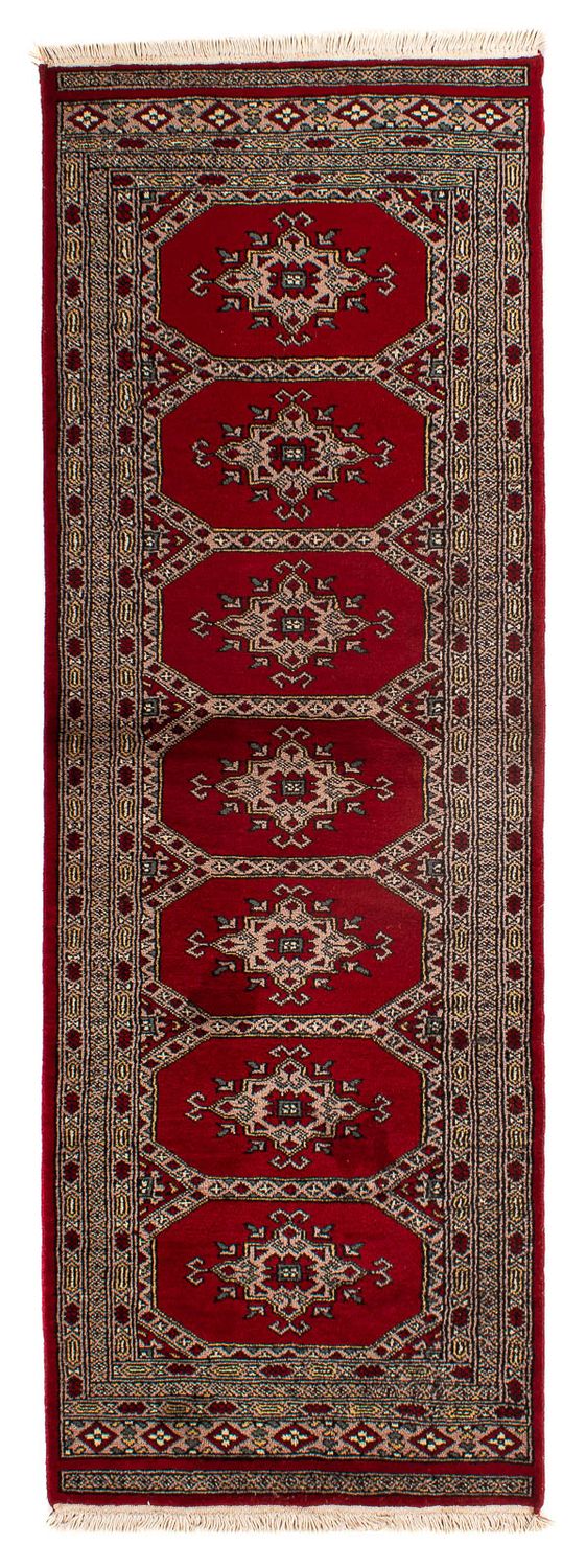 Pakistan Teppich 192 x 64 cm - dunkelrot