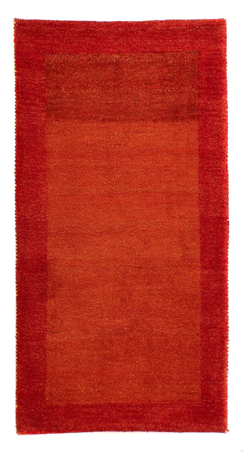 Gabbeh Teppich - Indus 142 x 74 cm - dunkelrot