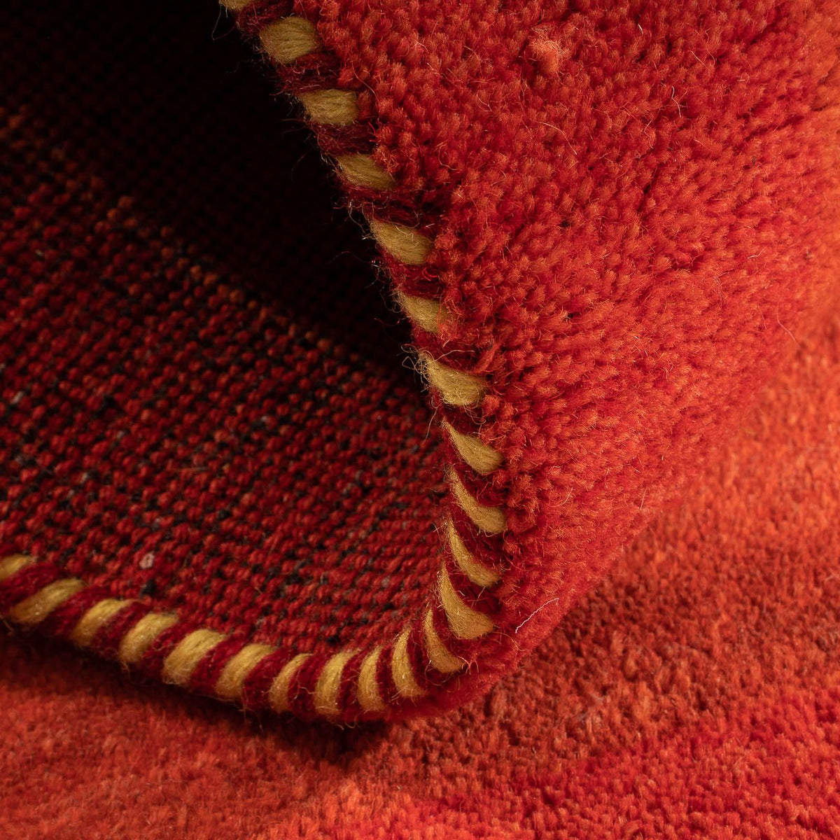 Gabbeh Teppich - Indus 142 x 74 cm - dunkelrot