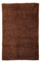 Hochflor Teppich 230 x 150 cm - braun