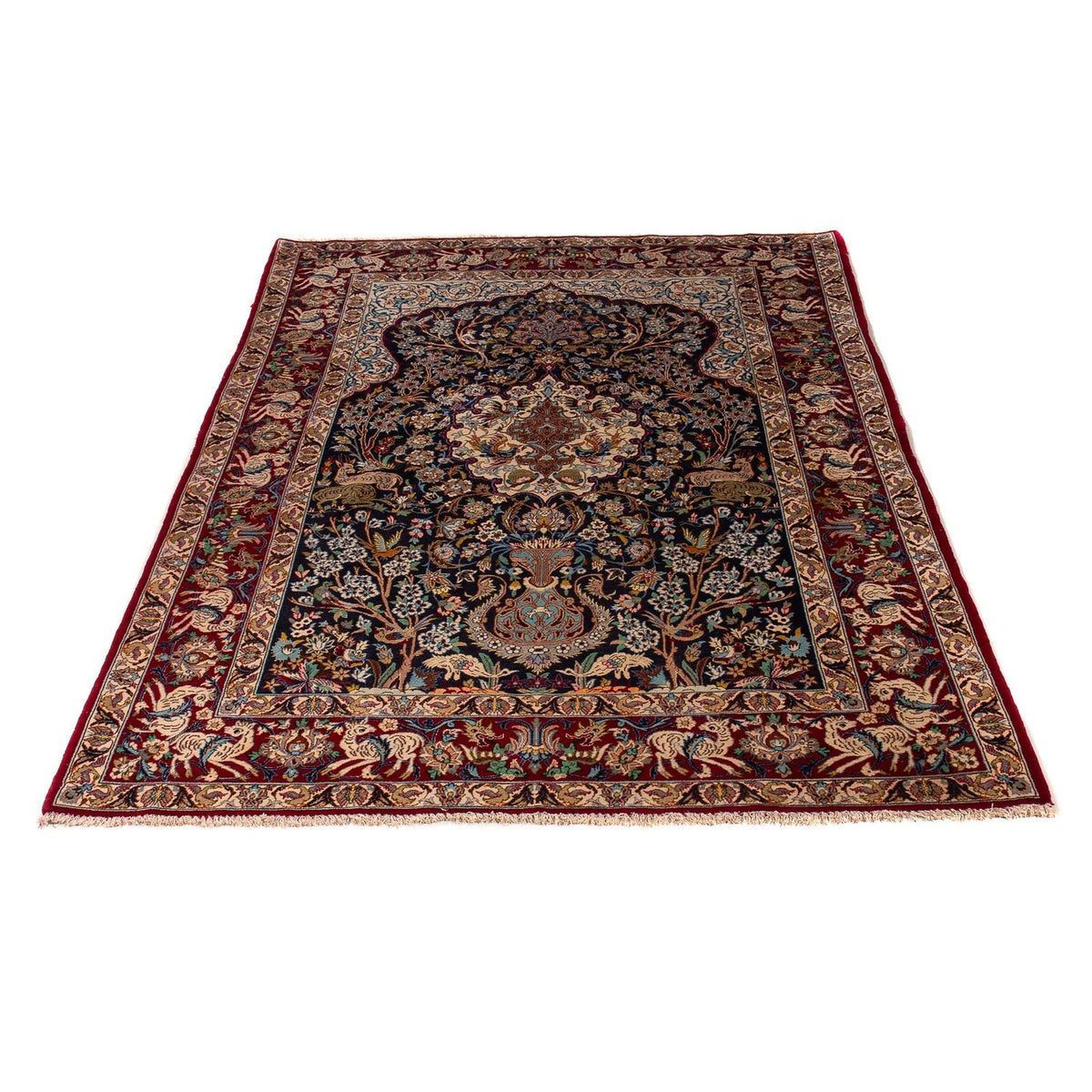 Perserteppich - Isfahan - Premium 173 x 117 cm - dunkelblau