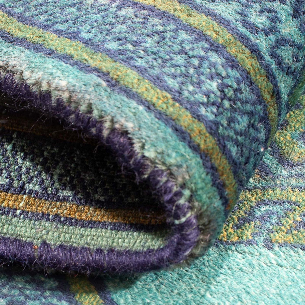 Orientteppich 92 x 64 cm - hellblau