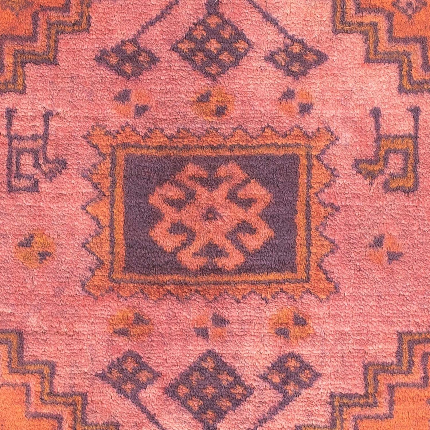 Orientteppich 80 x 67 cm - hellrot