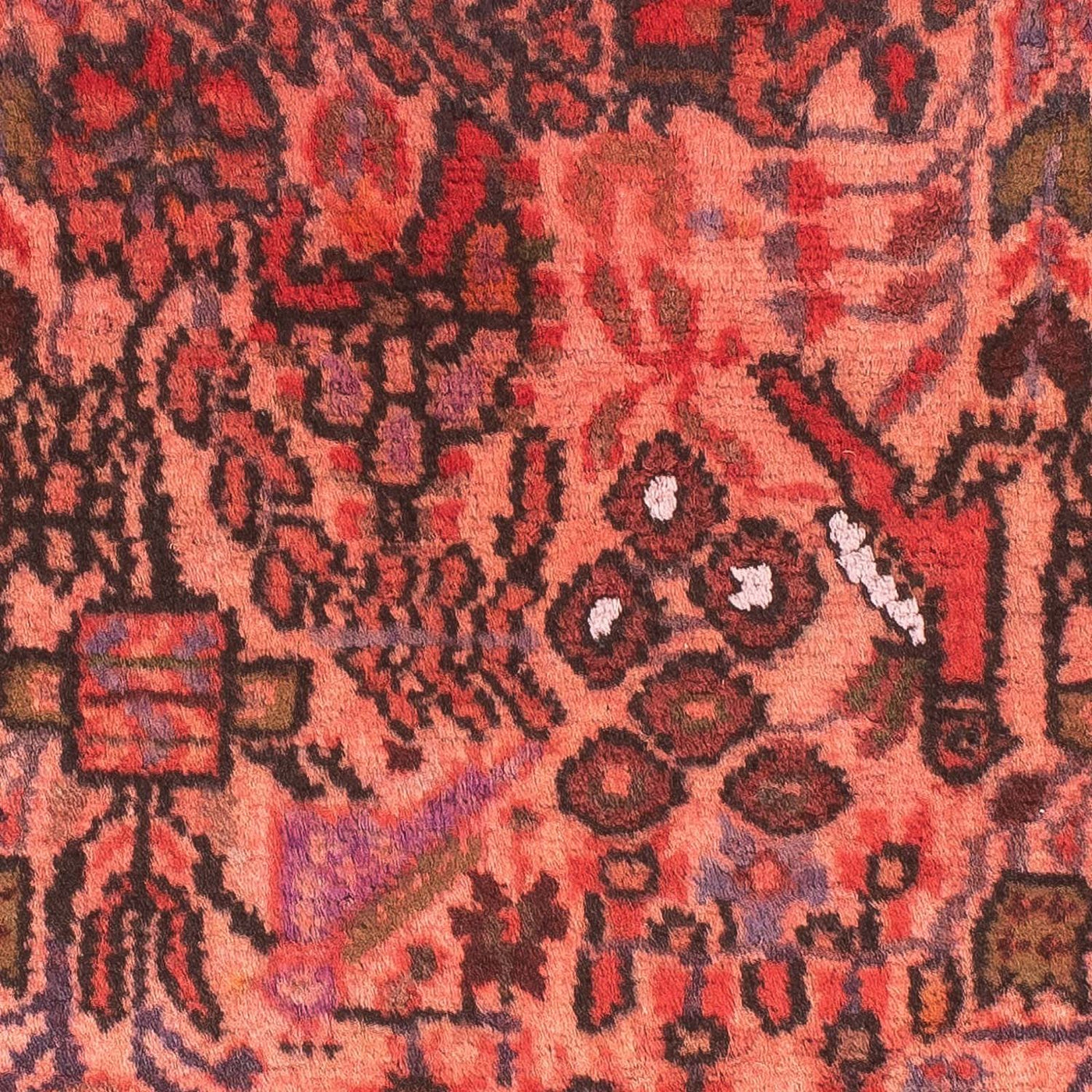 Orientteppich 80 x 68 cm - hellrot