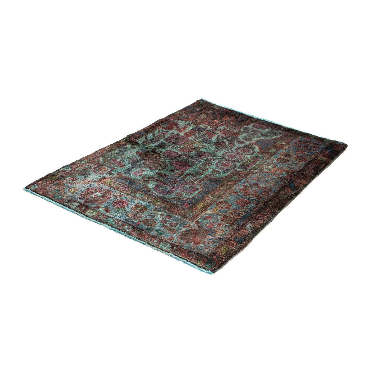 Orientteppich 111 x 80 cm - hellblau