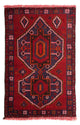 Orientteppich 125 x 87 cm - dunkelrot