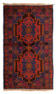 Belutsch Teppich 133 x 76 cm - dunkelblau