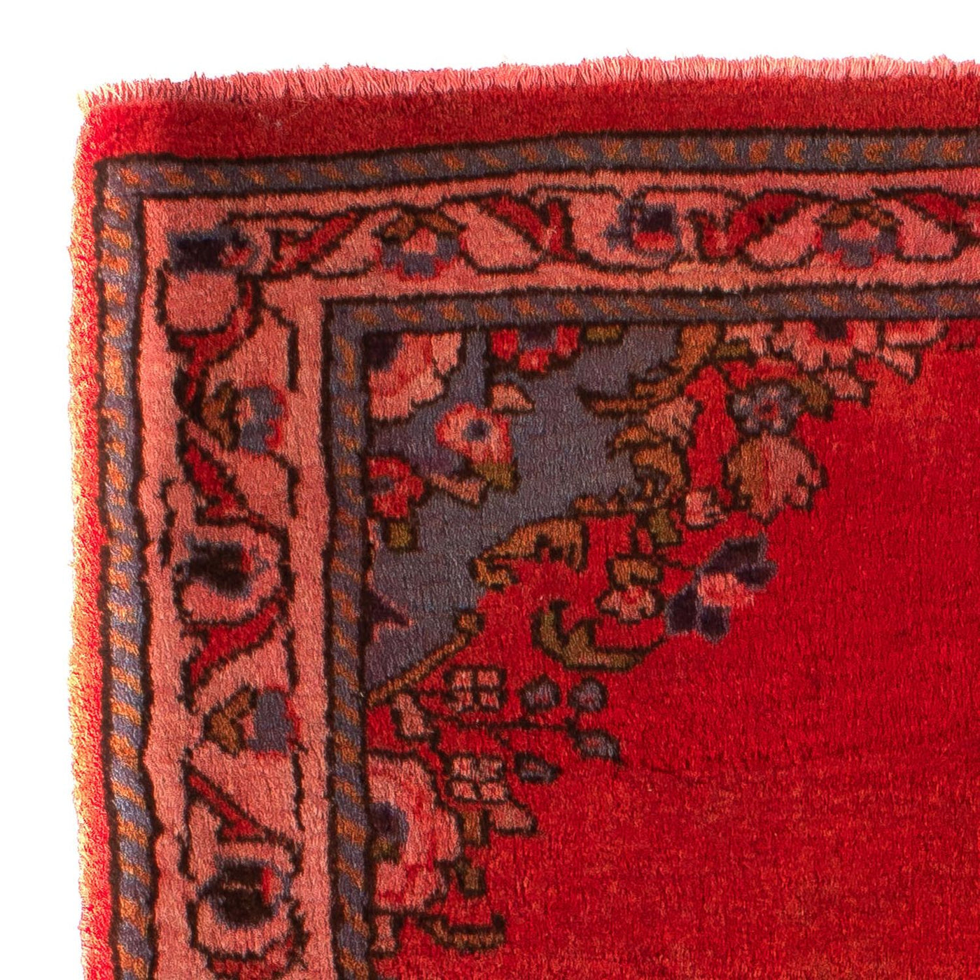 Orientteppich 124 x 63 cm - dunkelrot