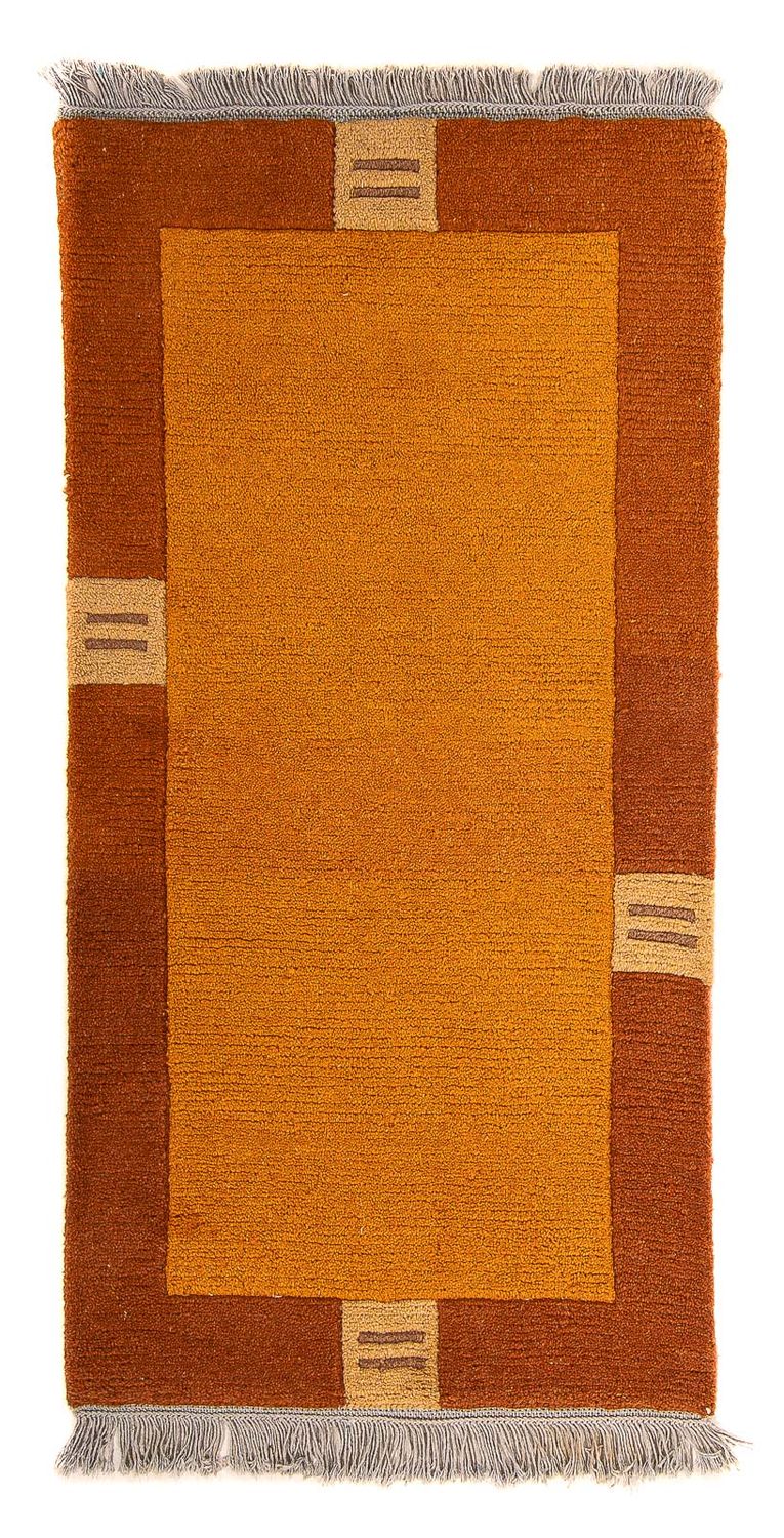 Nepal Teppich 142 x 72 cm - orange