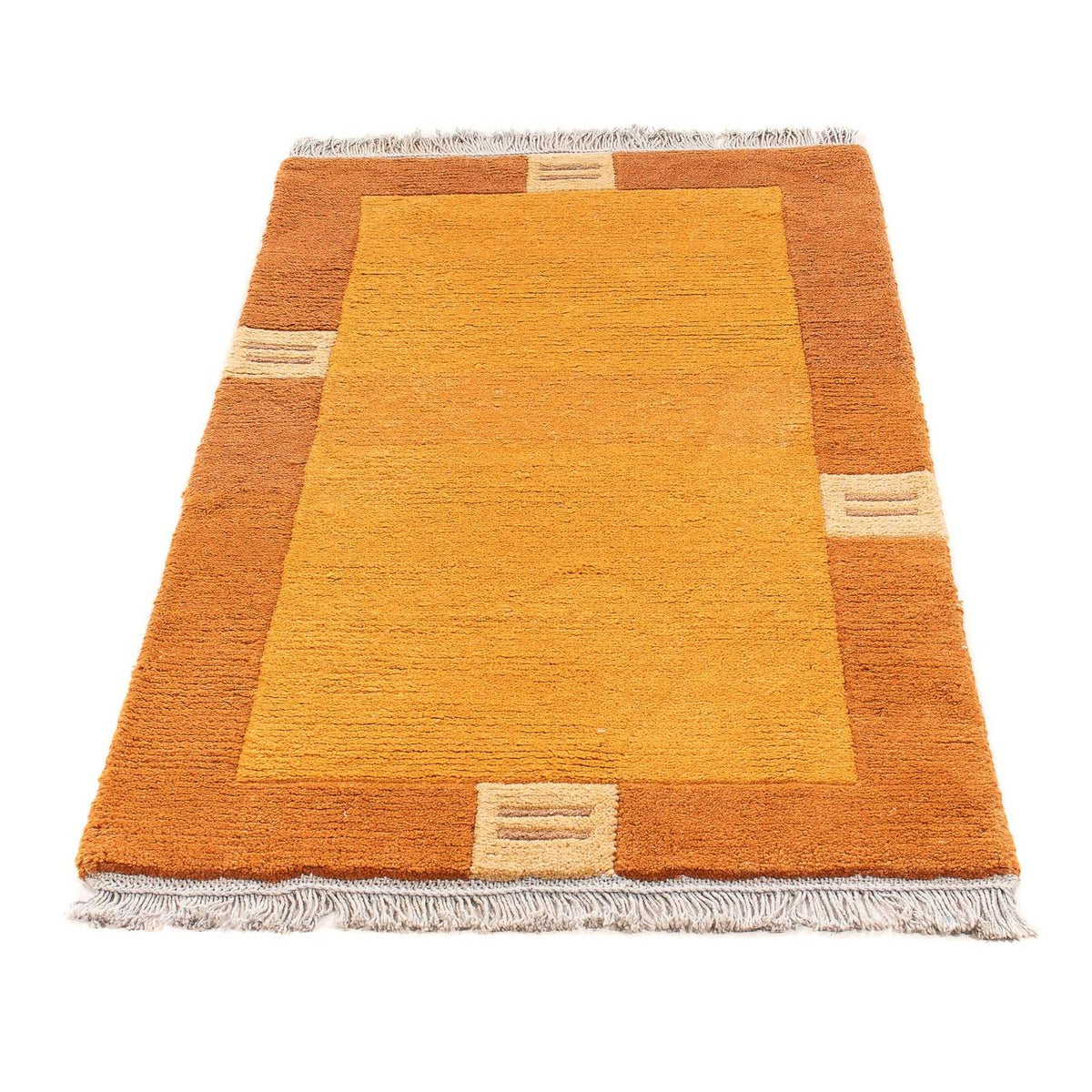 Nepal Teppich 142 x 72 cm - orange
