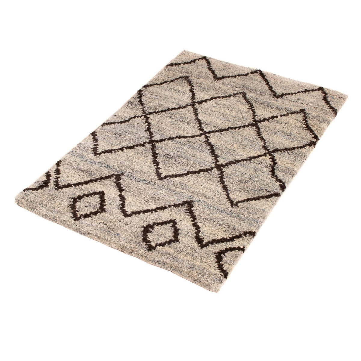 Berber Teppich 90 x 58 cm - beige
