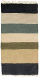 Nepal Teppich 140 x 70 cm - mehrfarbig