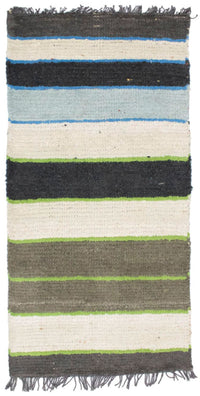 Nepal Teppich 140 x 70 cm - mehrfarbig