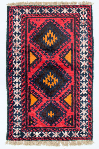 Belutsch Teppich 76x136cm - Orientteppich - rot