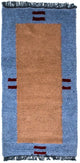Nepal Teppich 140 x 70 cm - mehrfarbig