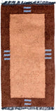 Nepal Teppich 140 x 70 cm - braun