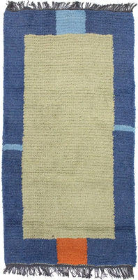 Nepal Teppich 140 x 70 cm - mehrfarbig