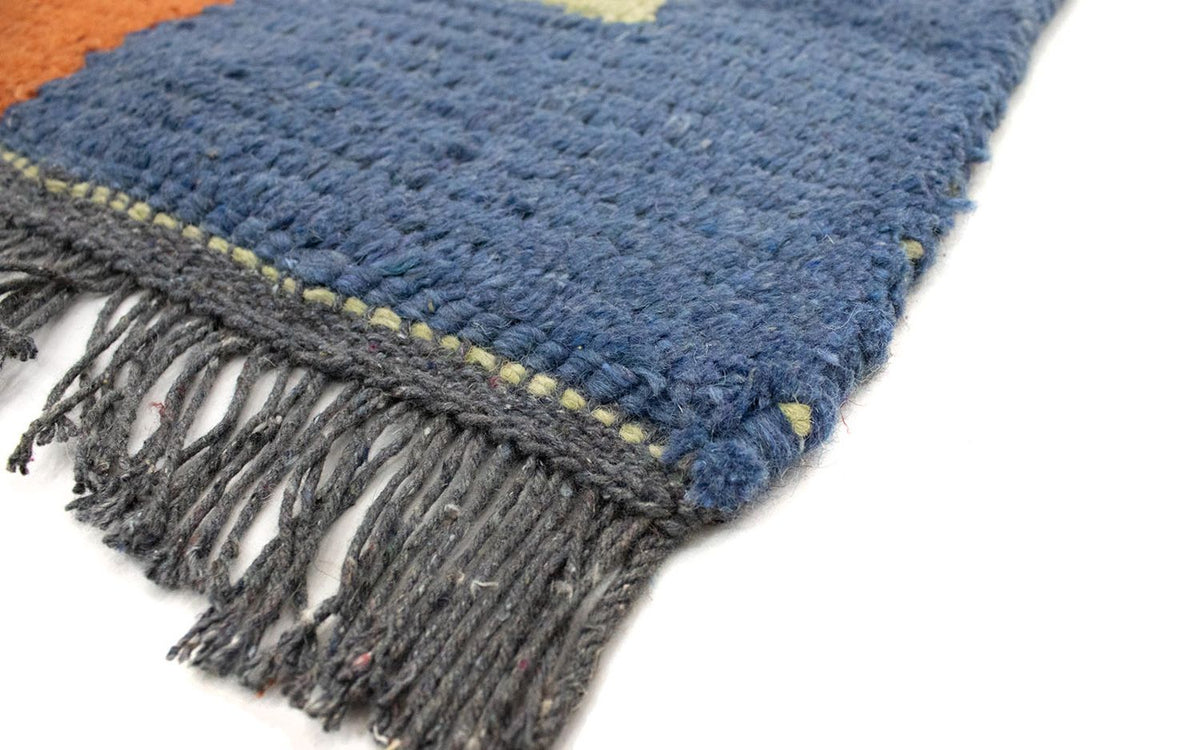 Nepal Teppich 140 x 70 cm - mehrfarbig