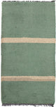Nepal Teppich 140 x 70 cm - grün