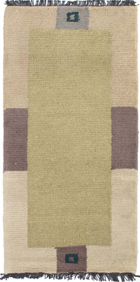 Nepal Teppich 140 x 70 cm - mehrfarbig