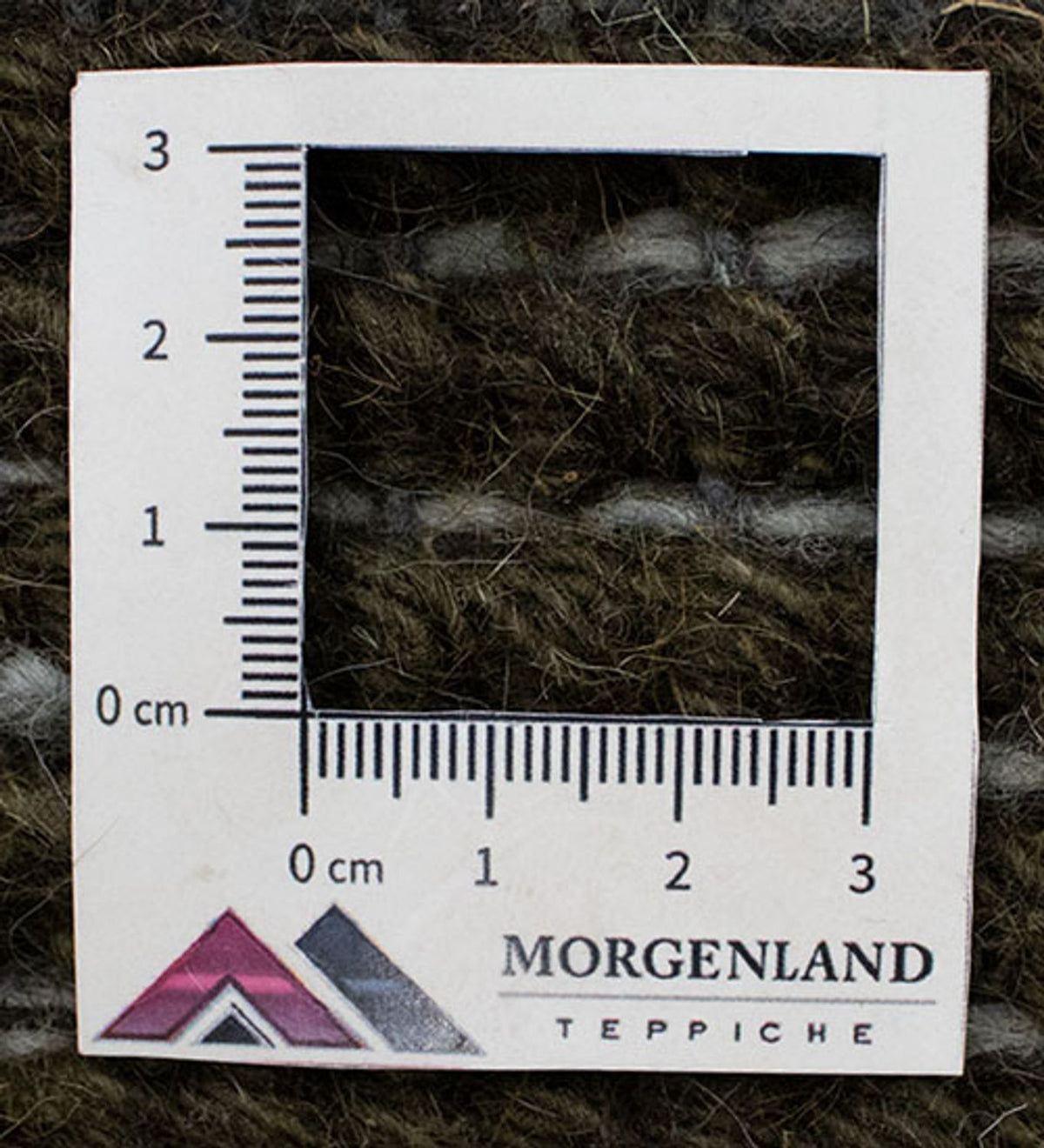 Nepal Teppich 140 x 70 cm - dunkelgrün