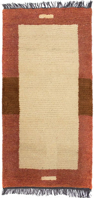 Nepal Teppich 140 x 70 cm - beige