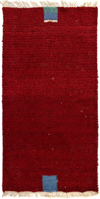 Nepal Teppich 140 x 70 cm - rot
