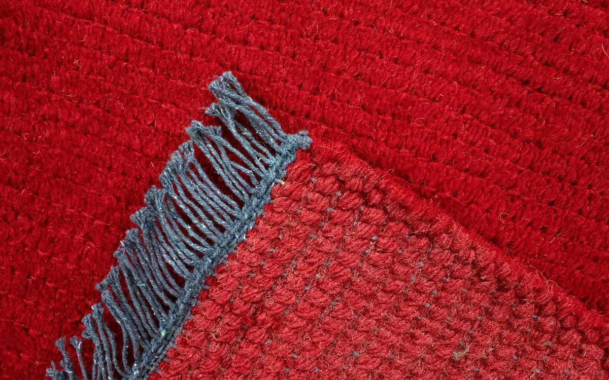 Nepal Teppich 70 x 140 cm - rot