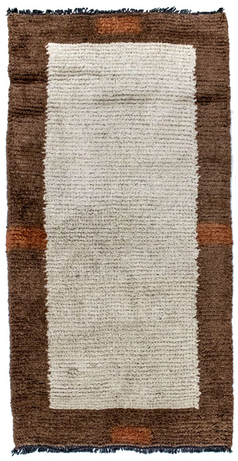 Nepal Teppich 140 x 70 cm - beige