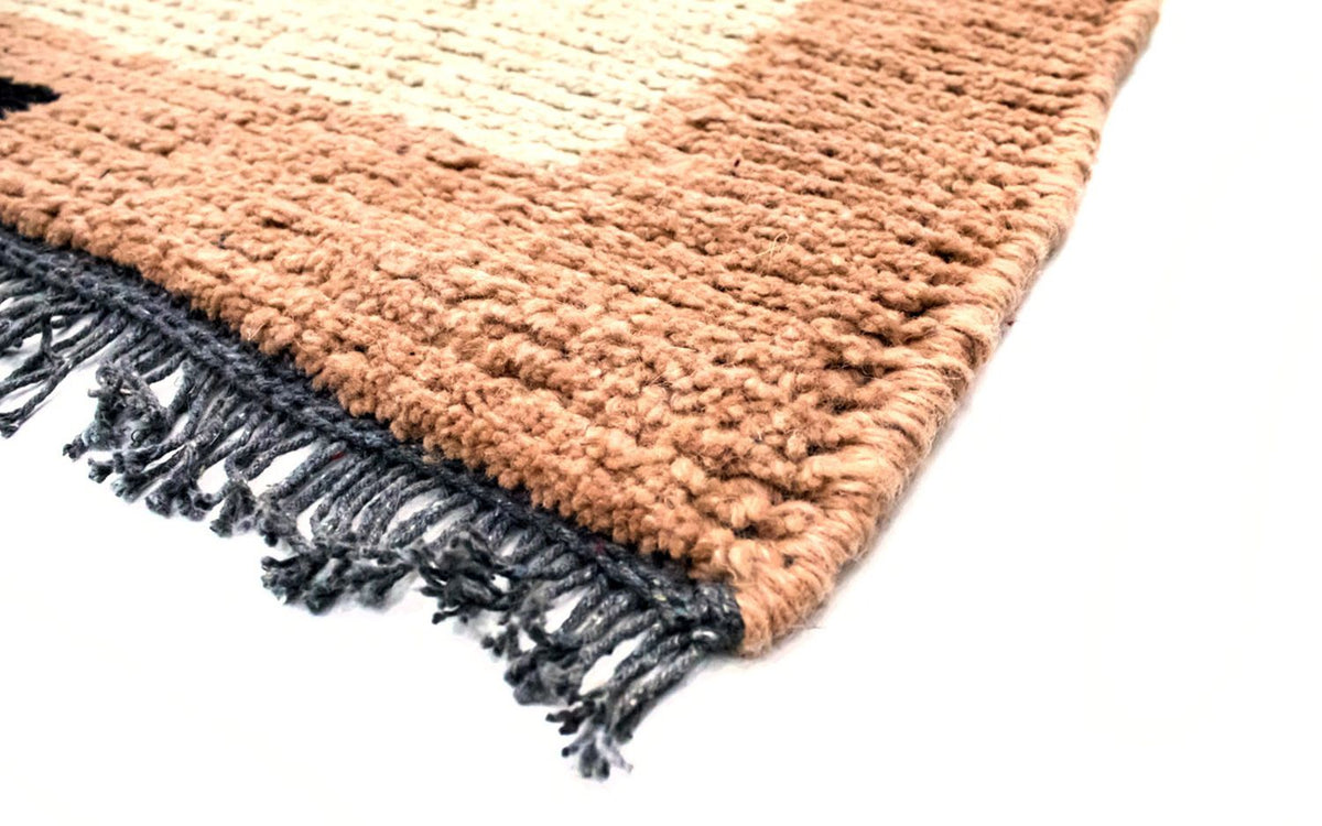 Nepal Teppich 140 x 70 cm - beige