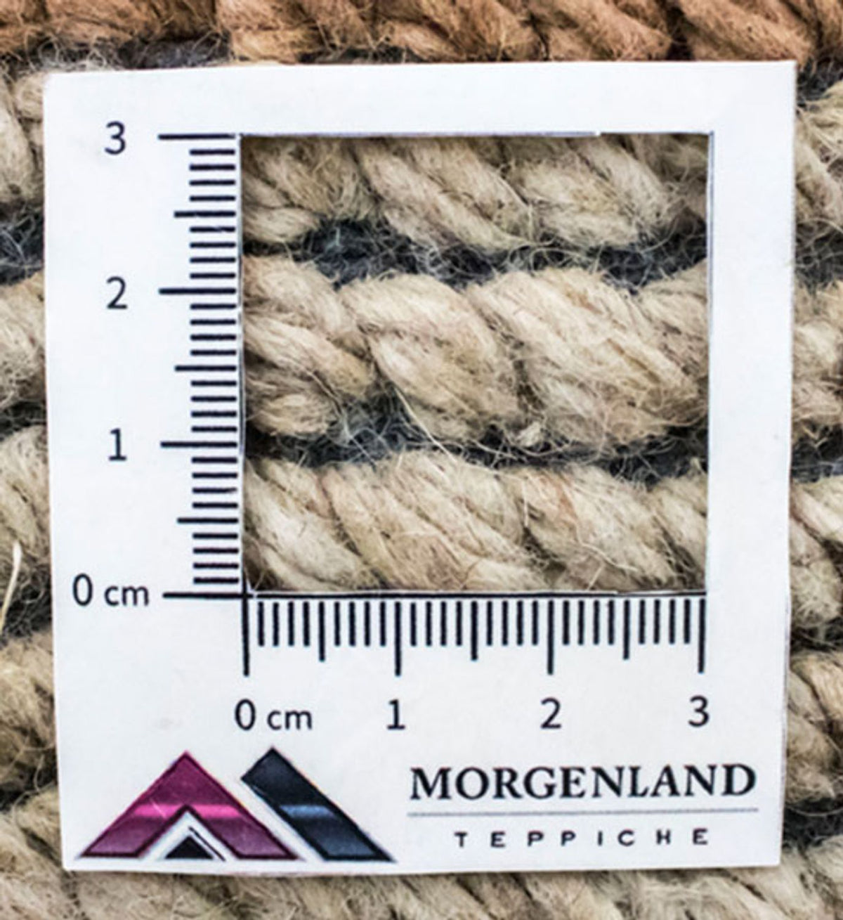 Nepal Teppich 140 x 70 cm - beige