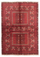 Turkaman Teppich 164x238cm - Orientteppich - rot