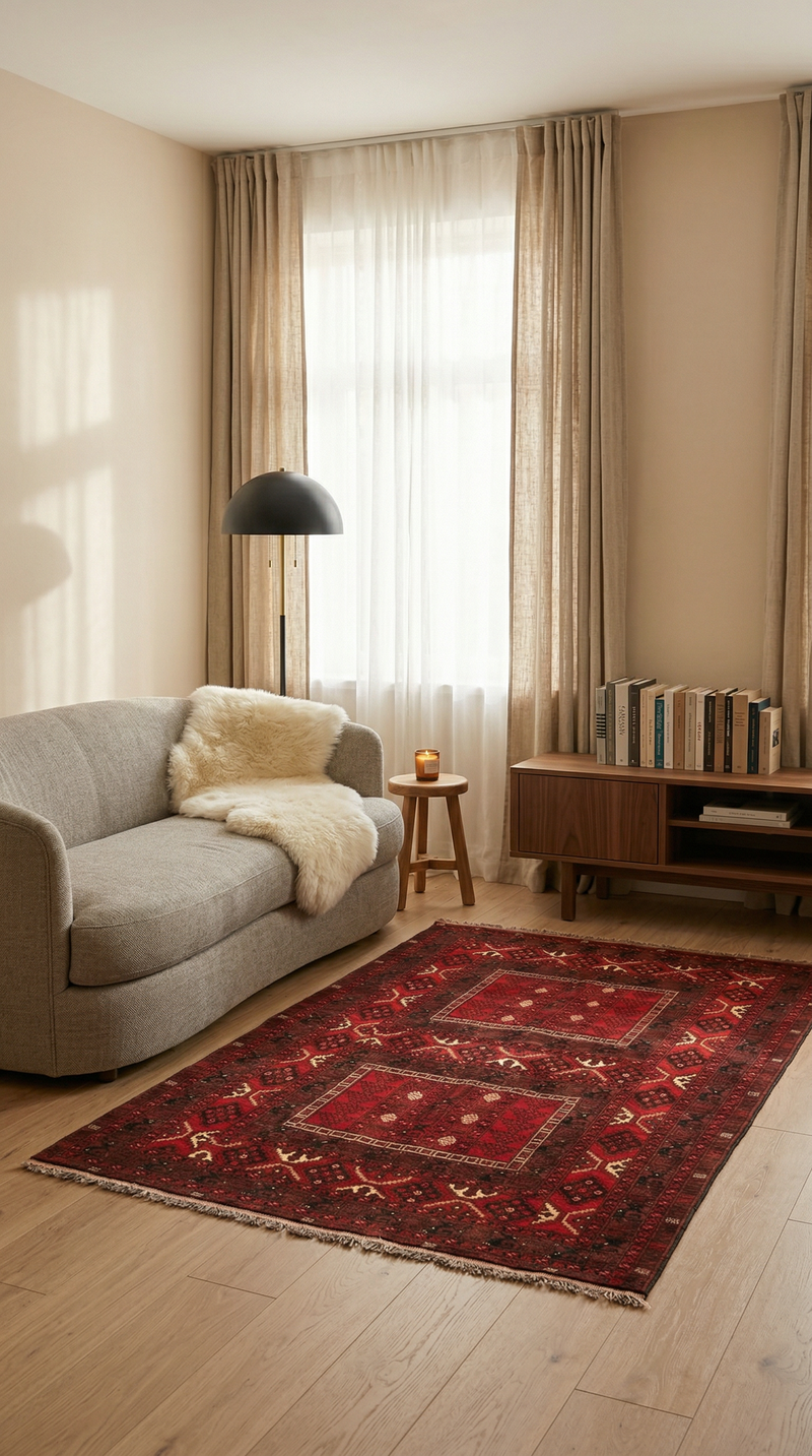 Turkaman Teppich 244x158cm - Orientteppich